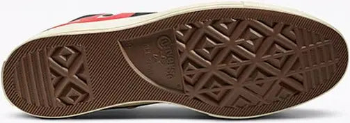 CDG Play X Converse Chuck Taylor All Star 70 High Black 10